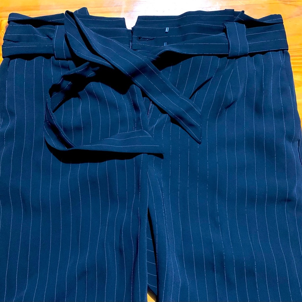 Size 8R Pinstripe Ankle Slacks from Express